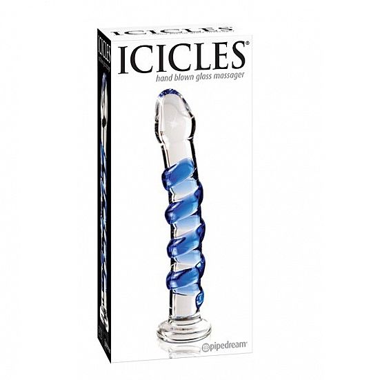 Dildo in Vetro Soffiato Icicles N.05 — Ipoallergenico