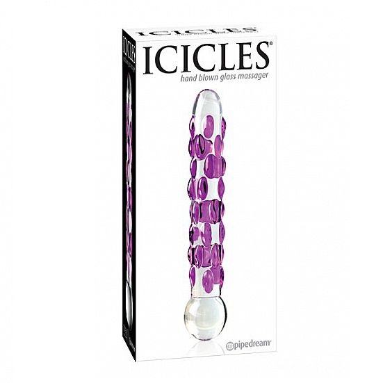Dildo in Vetro Soffiato Icicles N.07 — Ipoallergenico