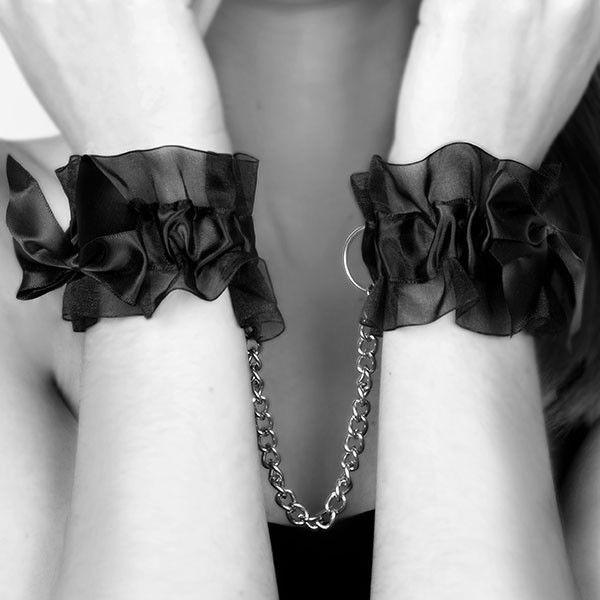 Manette BDSM in Organza e Raso Bijoux Indiscrets Frou Frou