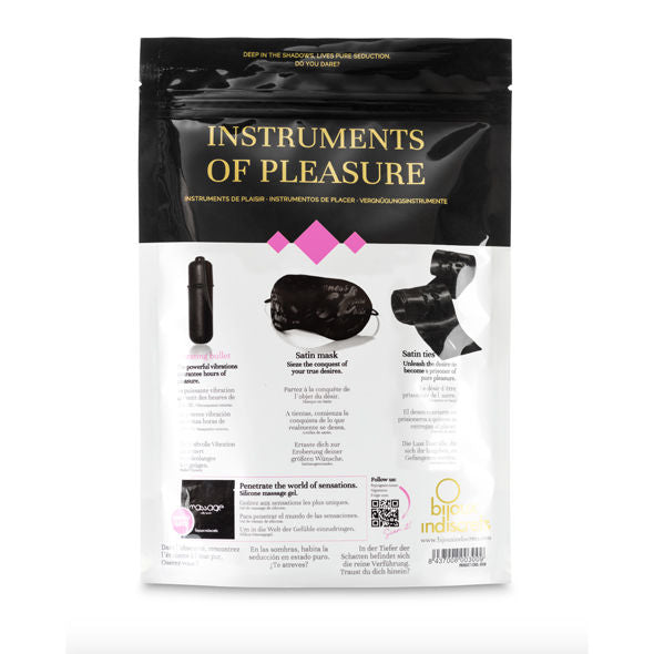 Kit Bondage con Vibratore Bijoux Indiscrets — Livello Viola