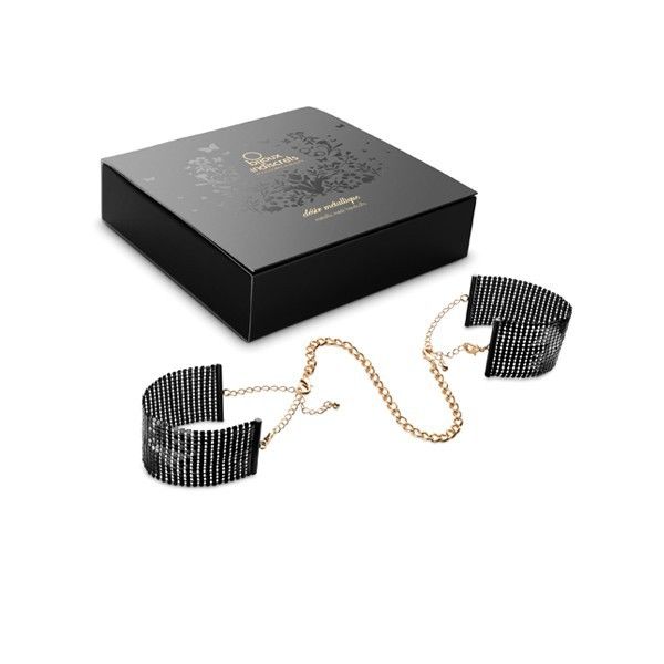 Manette BDSM in Rete Metallica Bijoux Désir Métallique — Nero