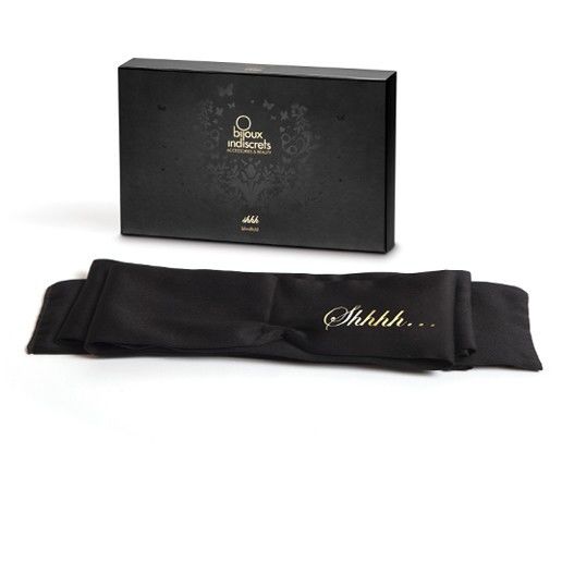 Benda per Occhi Erotica Bijoux Indiscrets Shhh — Raso Sensuale