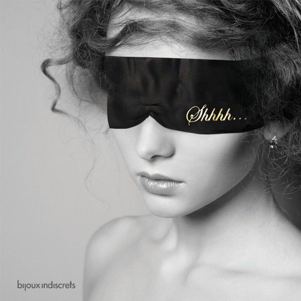 Benda per Occhi Erotica Bijoux Indiscrets Shhh — Raso Sensuale