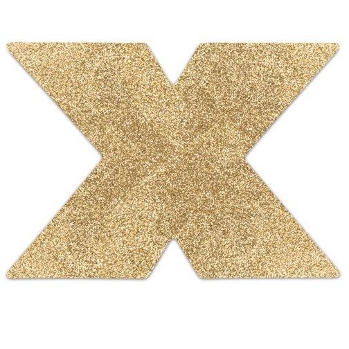 Copri Capezzoli Glitterati Bijoux Indiscrets Flash — Oro