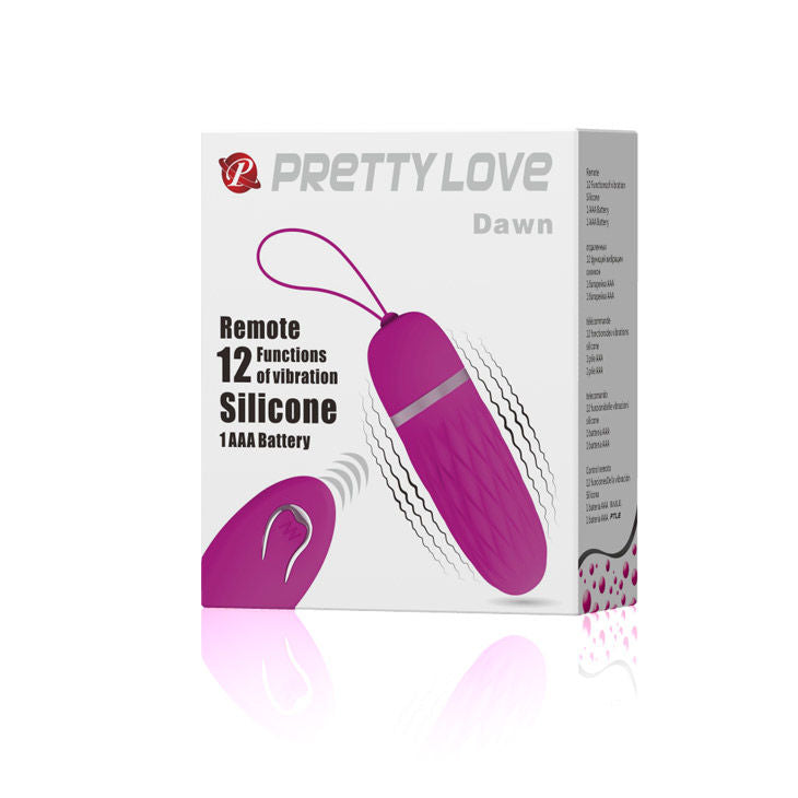 Uovo Vibrante con Telecomando Pretty Love Dawn — 12 Modalità