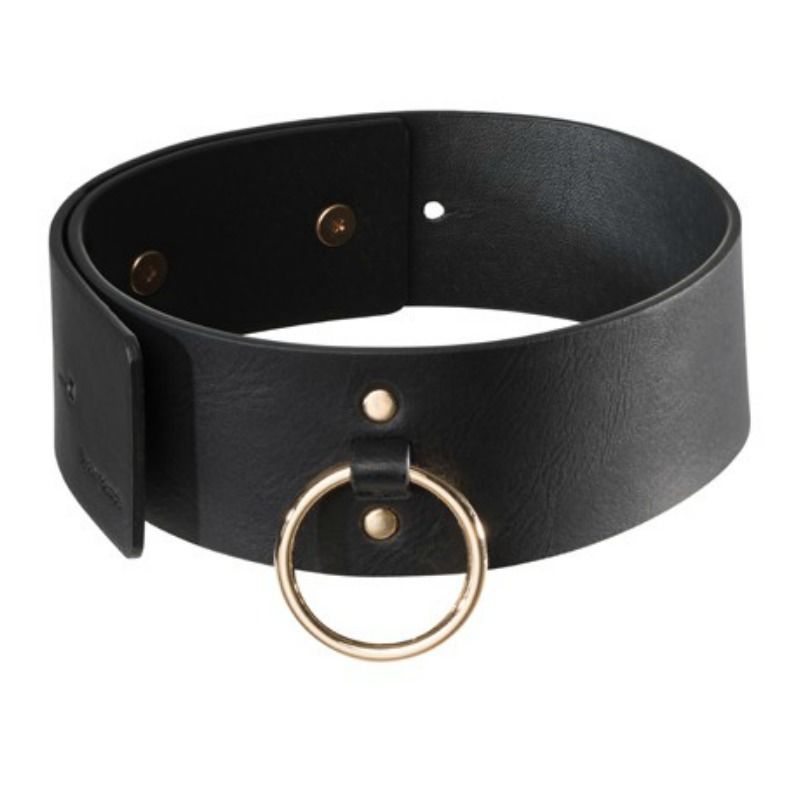 Collare BDSM con Guinzaglio Bijoux Indiscrets Maze — Nero