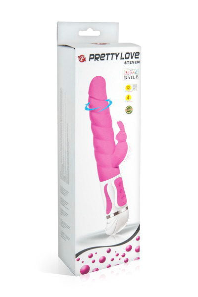 Vibratore Rabbit Punto G Pretty Love Smart Steven — Rosa
