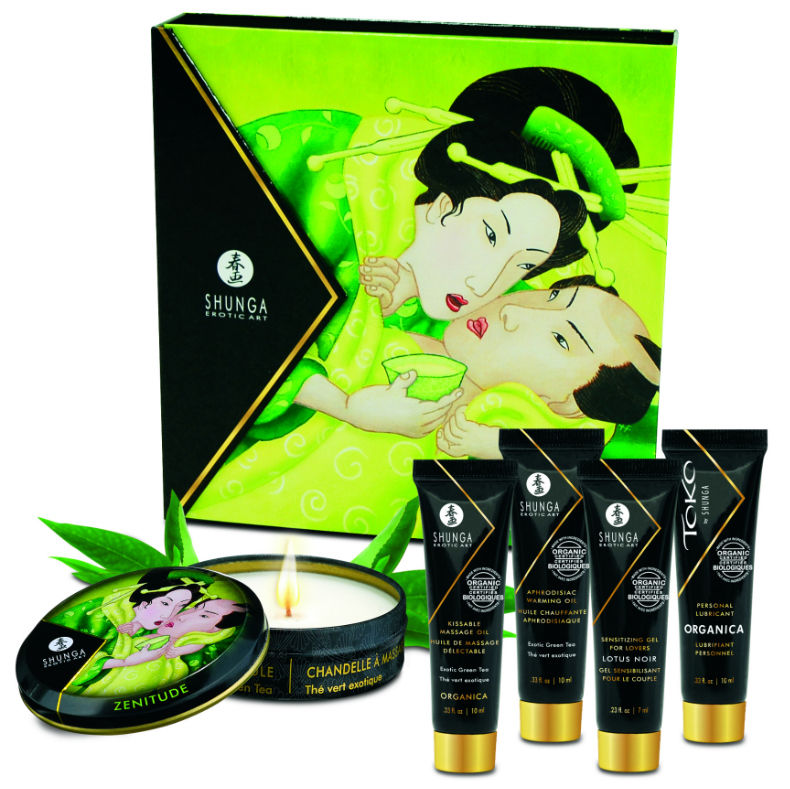 Kit Erotico Coppia Shunga Geisha Secret — Aroma Tè Verde