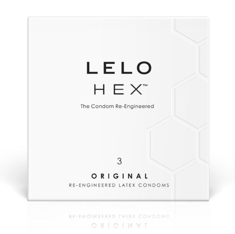 Preservativi in Lattice LELO Hex — 0,045 mm, 3 Unità