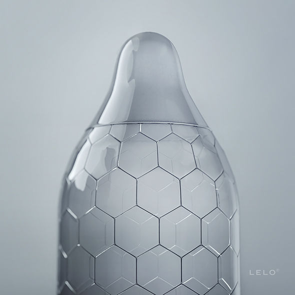 Preservativi in Lattice LELO Hex — 0,045 mm, 3 Unità