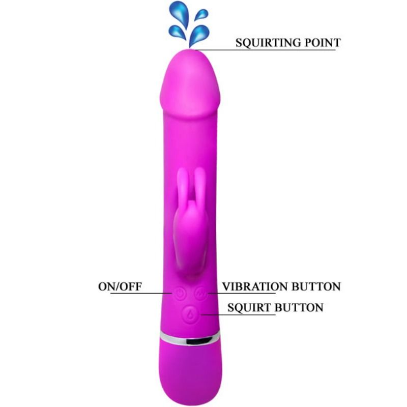 Vibratore Rabbit Eiaculatore Pretty Love Henry — 12 Modalità