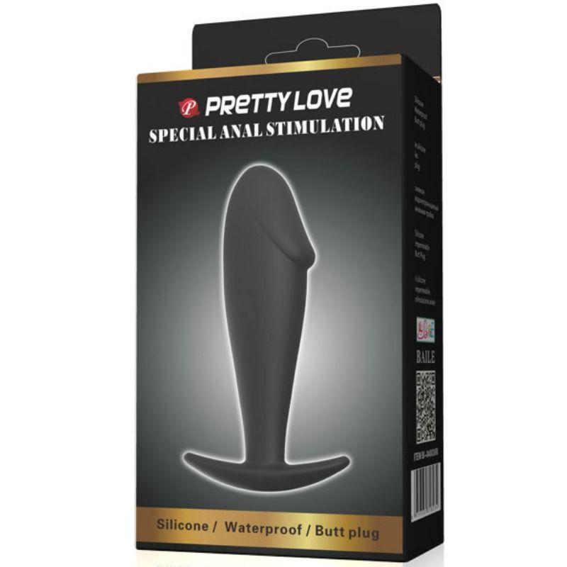 Plug Anale Realistico Pretty Love — Silicone, Nero