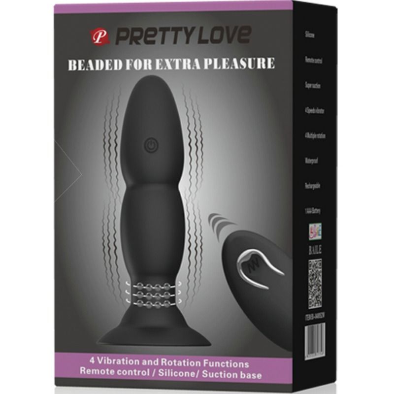 Plug Anale Vibrante con Telecomando Pretty Love — Ventosa USB