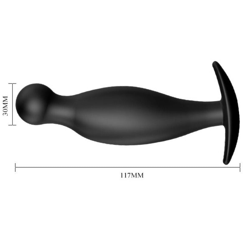 Plug Anale in Silicone Pretty Love — 11,7 cm, Nero