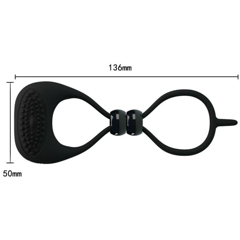 Anello Fallico Vibrante Doppio Pretty Love — Pene e Testicoli