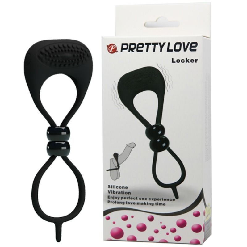 Anello Fallico Vibrante Doppio Pretty Love — Pene e Testicoli