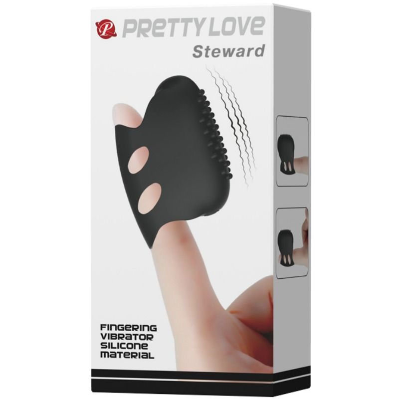 Vibratore Ditale Pretty Love Steward — Silicone, 1 Modalità