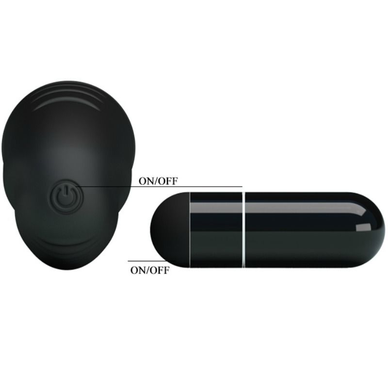 Vibratore Ditale Pretty Love Stanford — Silicone, Nero