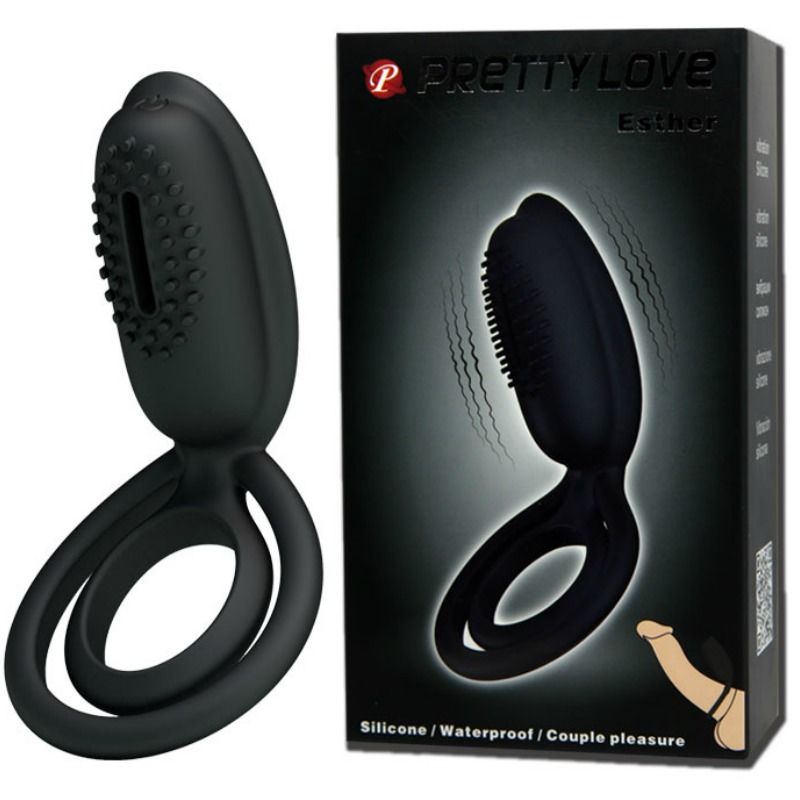 Anello Fallico Vibrante con Stimolatore Pretty Love Esther