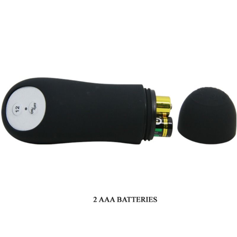 Plug Anale Vibrante Pretty Love — Silicone, 12 Modalità, Nero