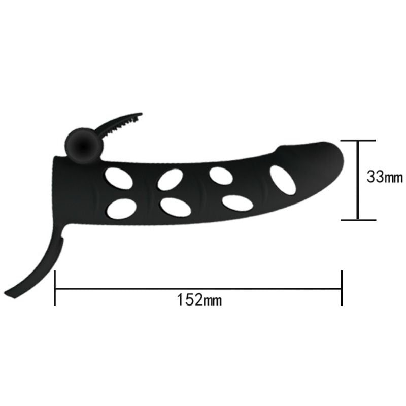 Guaina Fallica Vibrante Pretty Love — Silicone, 15.2 cm