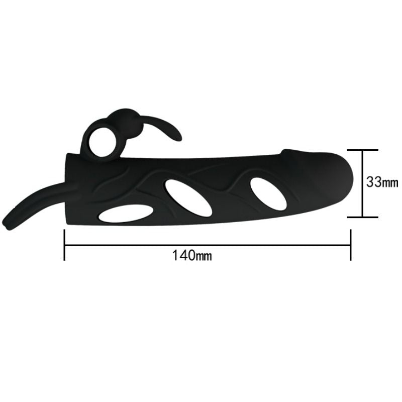 Guaina Fallica Vibrante Pretty Love — Silicone, 15 cm
