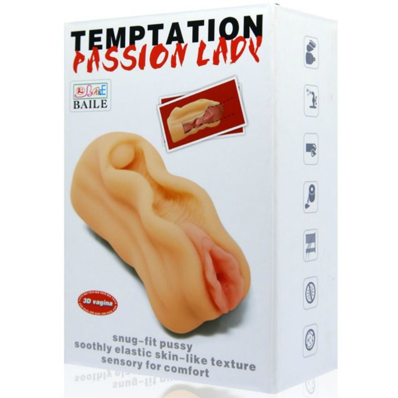 Masturbatore Maschile Realistico Baile — Labbra Vaginali, TPR
