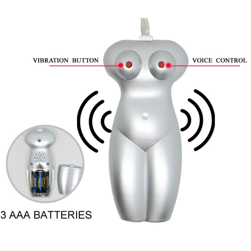 Masturbatore Realistico Vagina e Ano Baile — Vibrante con Telecomando