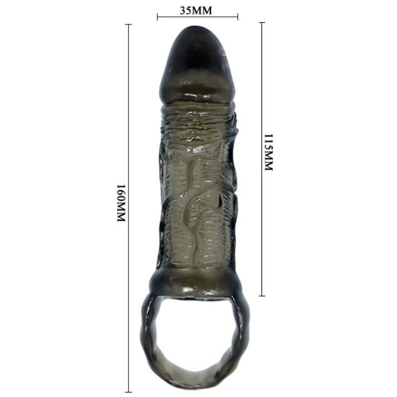 Guaina Fallica con Cinturino Testicoli Baile — TPR 11,5 cm