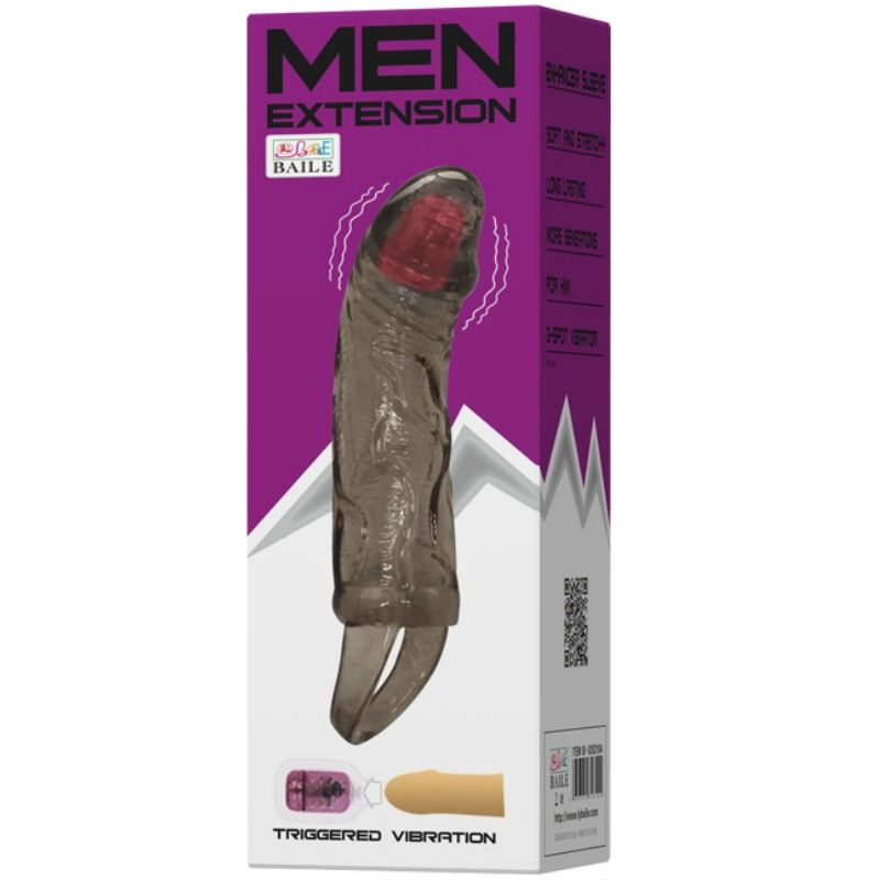 Guaina Fallica Vibrante Baile — con Cinturino Testicoli, 13.5 cm