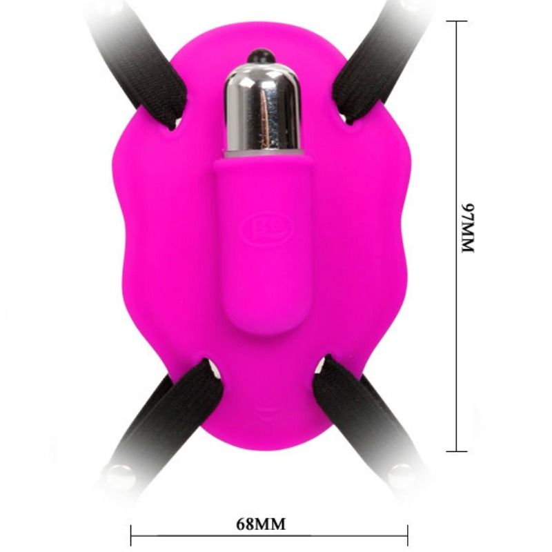 Imbracatura Vibrante Clitoride Baile Love Rider — Silicone