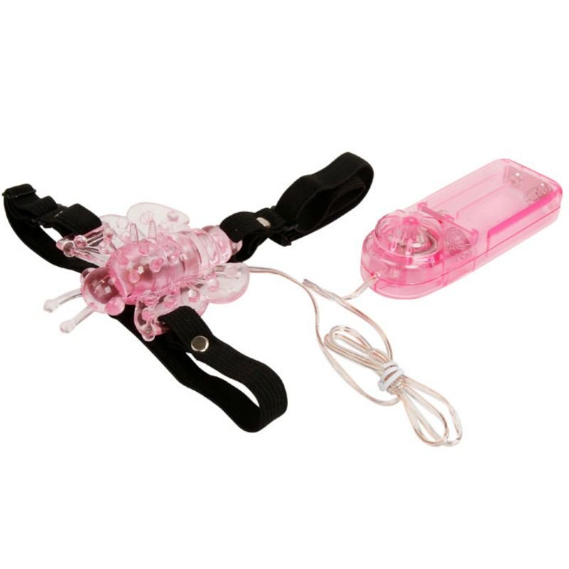 Imbracatura con Farfalla Vibrante Baile — Multivelocità, Rosa