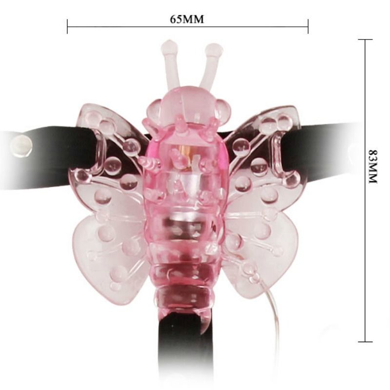 Imbracatura con Farfalla Vibrante Baile — Multivelocità, Rosa