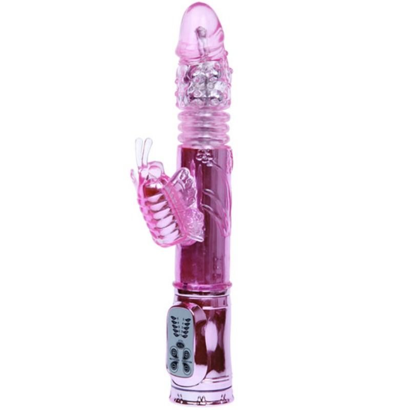 Vibratore Rabbit Rotante Baile Throbbing Butterfly — USB