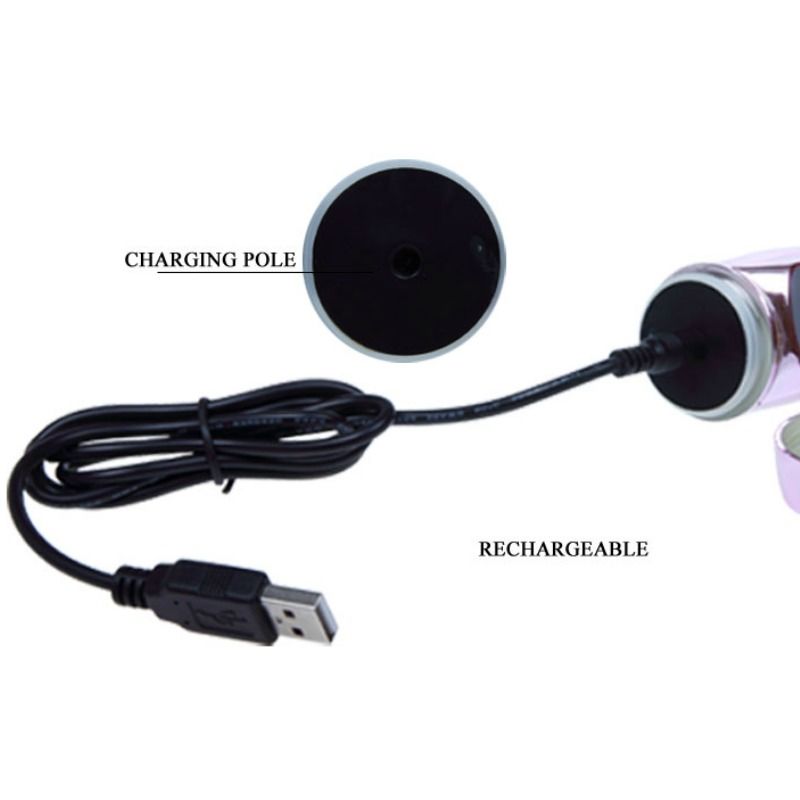 Vibratore Rabbit Rotante Baile Throbbing Butterfly — USB