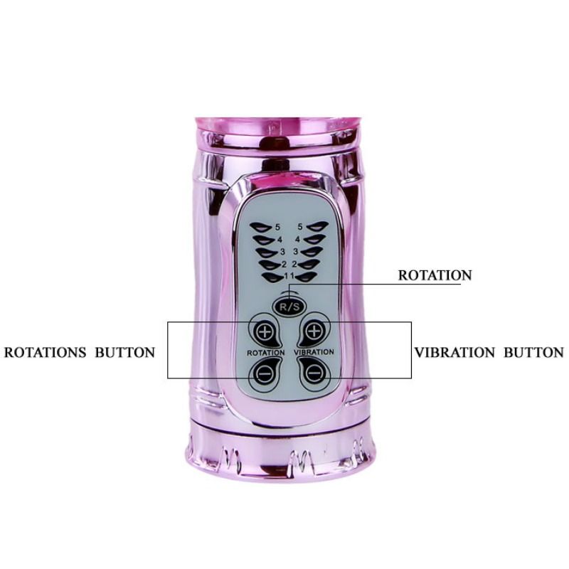 Vibratore Rabbit Rotante Baile Throbbing Butterfly — USB
