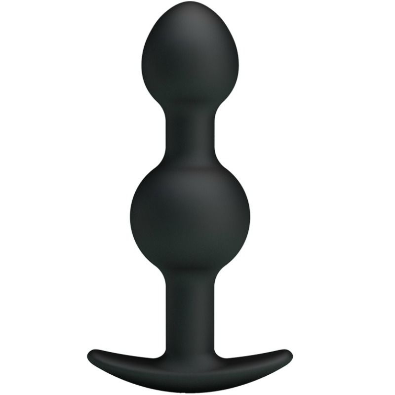 Sfere Anali in Silicone Pretty Love — 10,3 cm, Nero