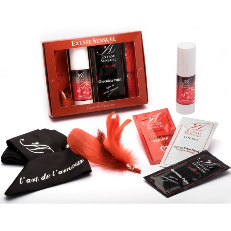 Kit Erotico da Viaggio Extase Sensual Coffret Sensuale — 4 pz