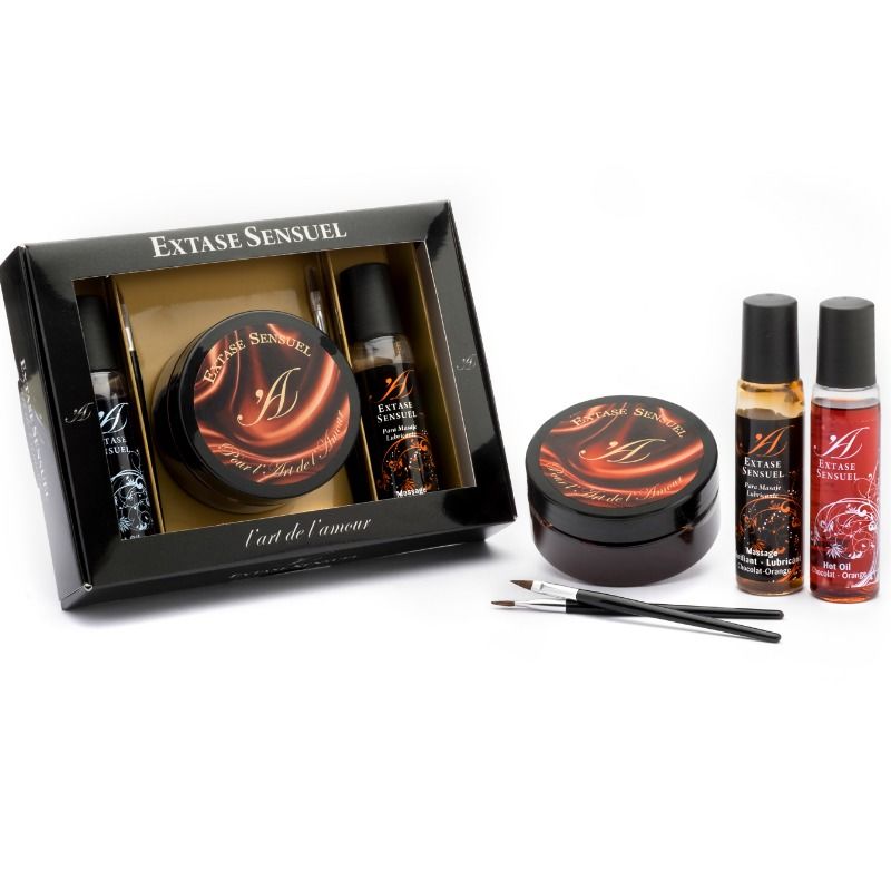 Kit Erotico Afrodisiaco al Cioccolato Extase Sensual — 3 Prodotti