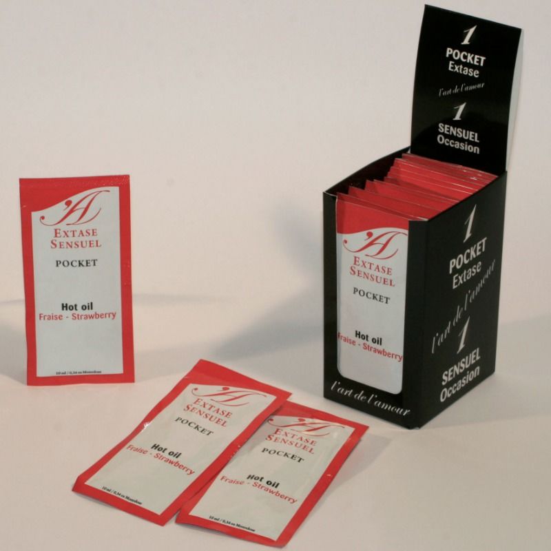 Olio da Massaggio Erotico Extase Sensual — Fragola, 10 ml