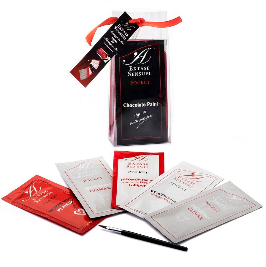 Kit Massaggio Erotico Extase Sensual — Monodosi Olio e Feromoni