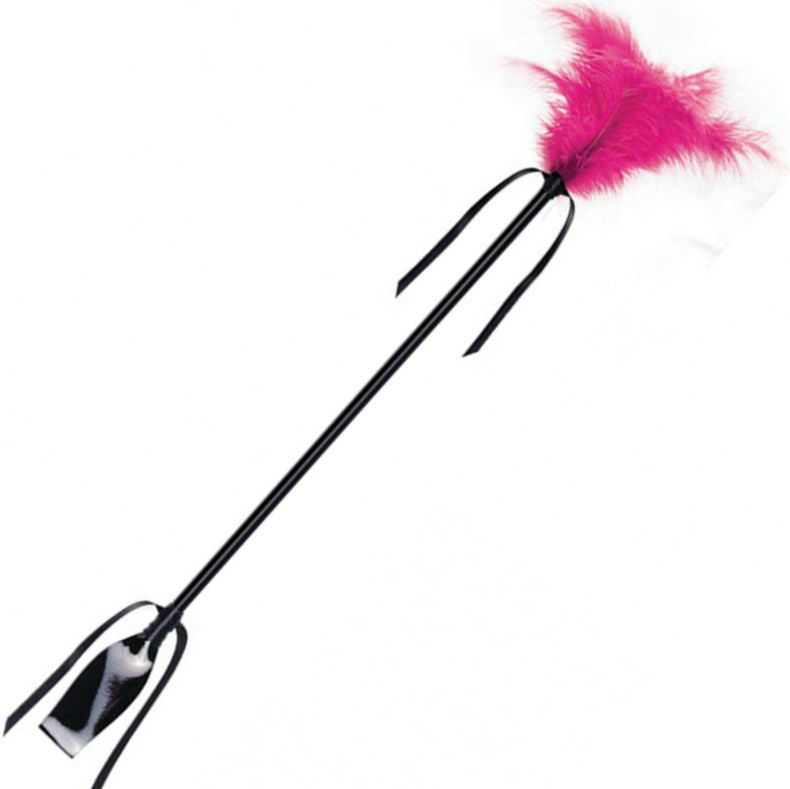 Frusta Bondage con Piume Secretplay Whip & Feather — Nero