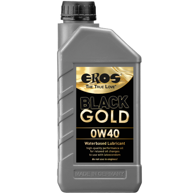 Lubrificante Intimo Base Acqua Eros Black Gold 0W40 — 1000 ml
