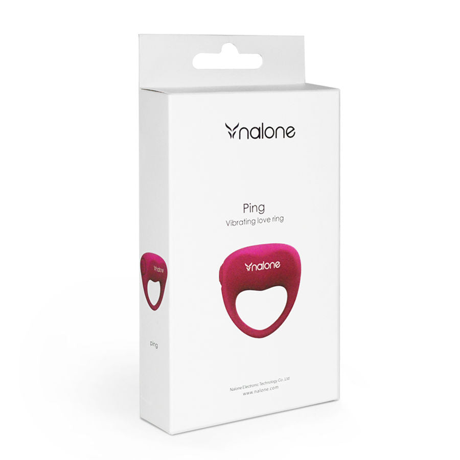 Anello Fallico Vibrante Nalone Love — Silicone, Rosa