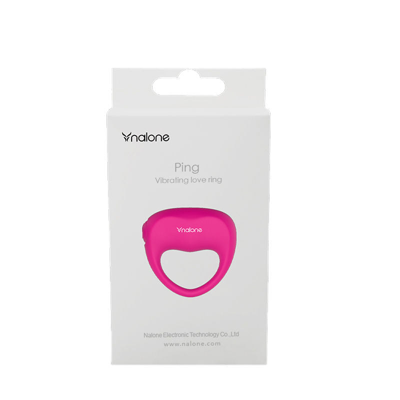 Anello Fallico Vibrante Nalone Love — Silicone, Rosa