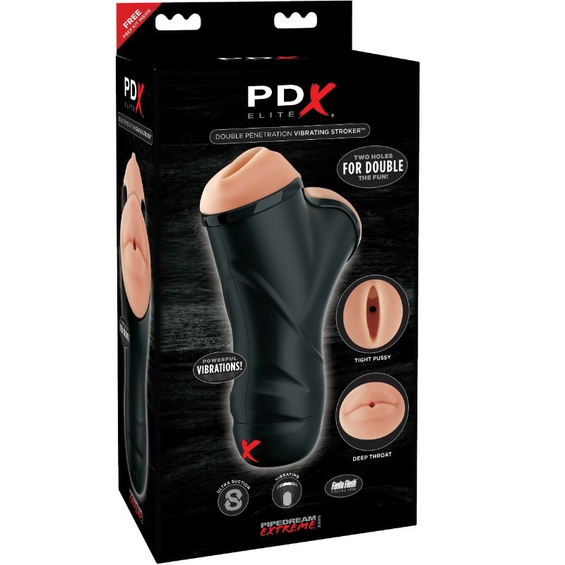 Masturbatore Maschile Doppia Penetrazione PDX Elite Stroker