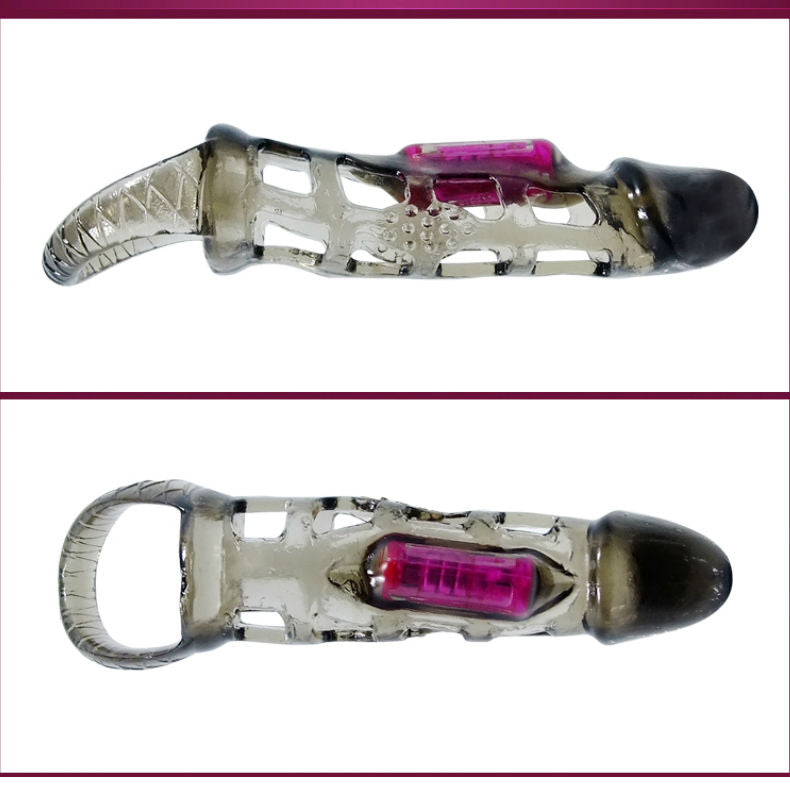 Guaina Fallica Vibrante con Cinturino Baile — TPR 13,5 cm