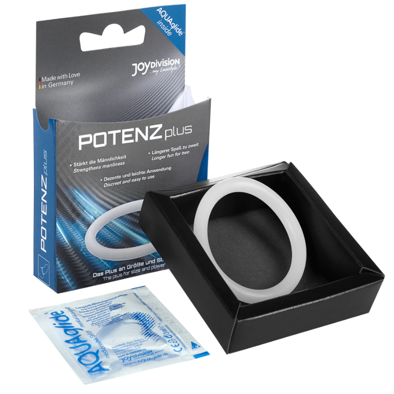 Anello Fallico Joydivision Potenzduo Plus — Silicone, Taglia M
