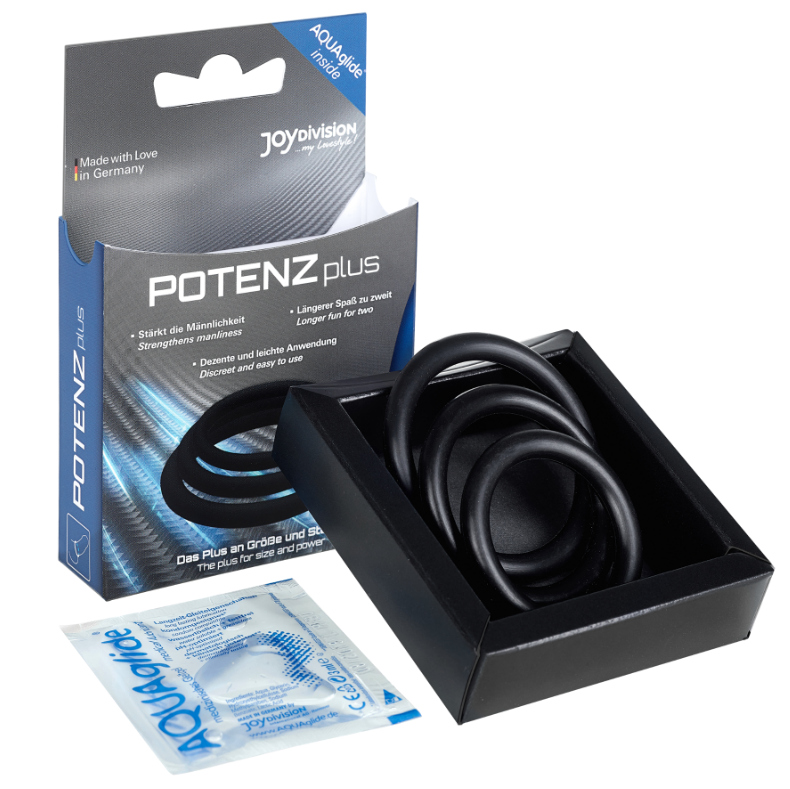Anello Fallico Joydivision Potenzduo Plus Set — S, M, L