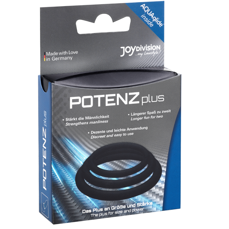 Anello Fallico Joydivision Potenzduo Plus Set — S, M, L